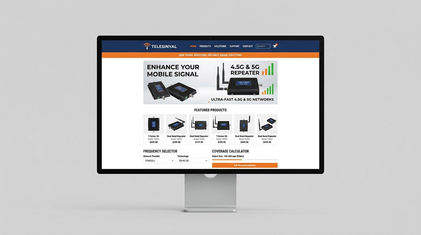 Telesinyal GSM Sinyal Güçlendirici E-Ticaret Platformu